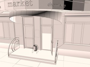Supermarket shop Modelo 3D