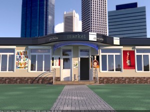 Supermarket shop Modelo 3D
