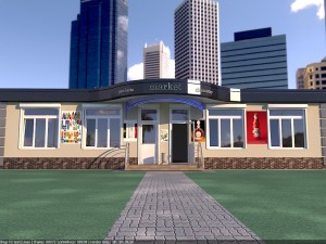 Supermarket shop Modelo 3D