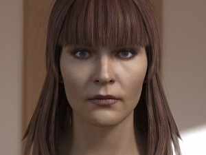 Woman head photorealistic female v3 Modelo 3D