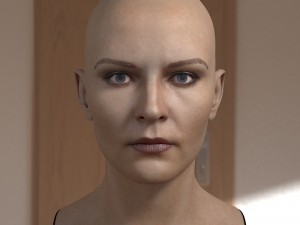 Woman head photorealistic female v3 Modelo 3D