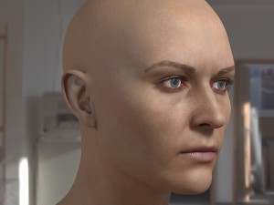 Woman head photorealistic female v3 Modelo 3D