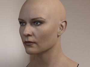 Woman head photorealistic female v3 Modelo 3D