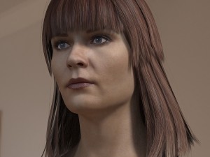 Woman head photorealistic female v3 Modelo 3D