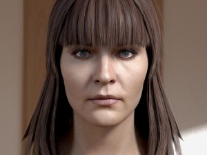 Woman head photorealistic female v3 Modelo 3D