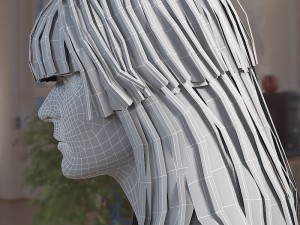 Woman head photorealistic female v3 Modelo 3D