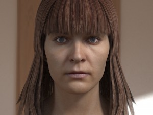 Woman head photorealistic female v3 Modelo 3D