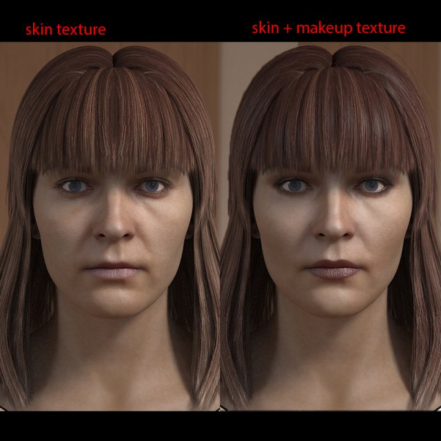 Woman head photorealistic female v3 Modelo 3D .c4d .max .obj .3ds .fbx .stl .blend 