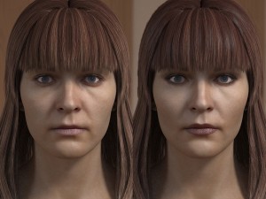 Woman head photorealistic female v3 3D Model