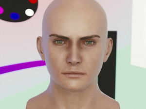 Human head male v6 3D Model