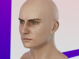 Human head male v6 3D Model