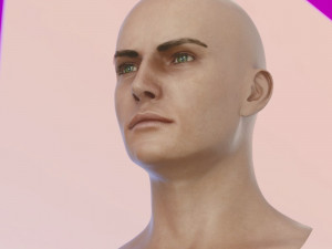 Human head male v6 3D Model