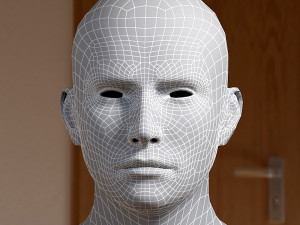 Human head male v6 3D Model