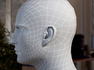 Human head male v6 3D Model
