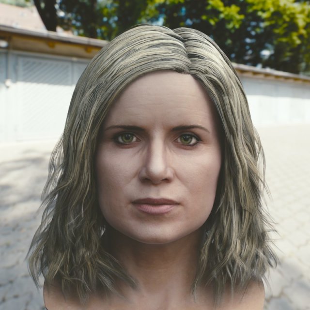 Kim dickens madison clark head Model 3D .c4d .max .obj .3ds .fbx .stl .blend 