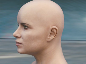 Kim dickens madison clark head Model 3D