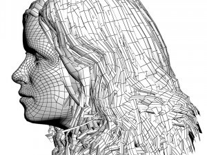 Kim dickens madison clark head Model 3D