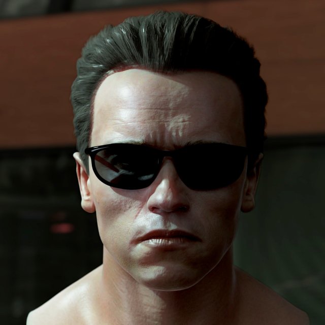 Arnold schwarzenegger head 3D Model .c4d .max .obj .3ds .fbx .stl .blend 