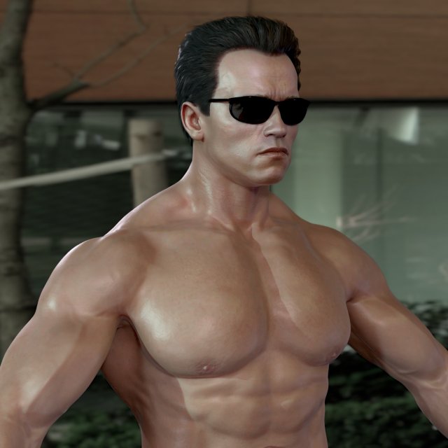 Arnold schwarzenegger Model 3D .c4d .max .obj .3ds .fbx .stl .blend 