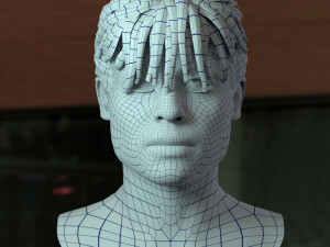 Sarah connor linda hamilton 3D-Modell