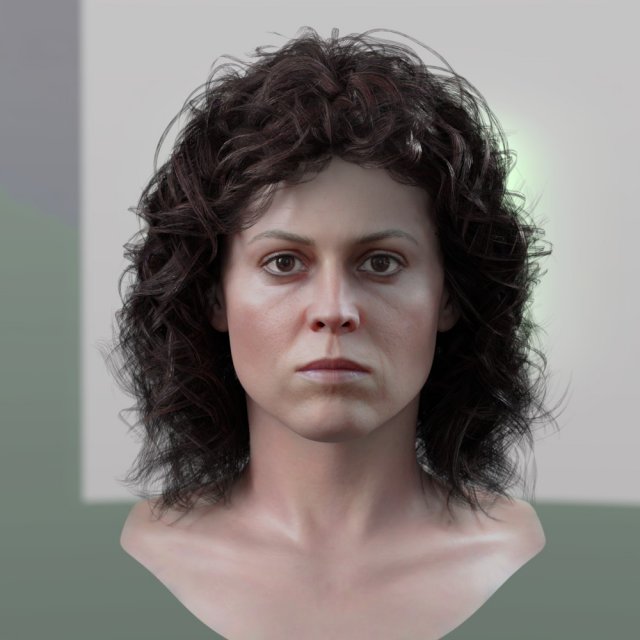 Sigourney weaver ellen ripley 3D 模型 .c4d .max .obj .3ds .fbx .stl .blend 