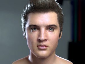 Elvis presley head 3D Model