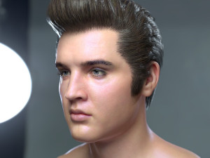 Elvis presley head 3D-Modell