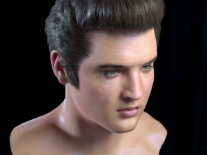 Elvis presley head 3D-Modell