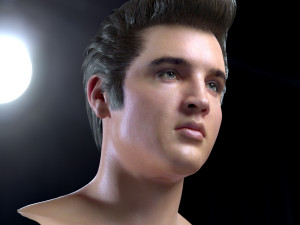 Elvis presley head 3D-Modell