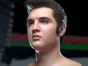 Elvis presley head 3D-Modell