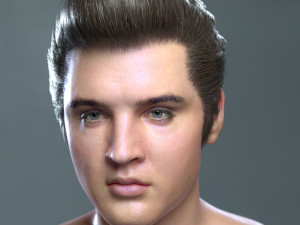 Elvis presley head 3D-Modell