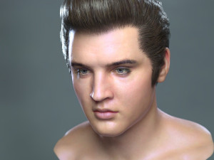 Elvis presley head 3D-Modell