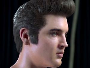 Elvis presley head 3D-Modell