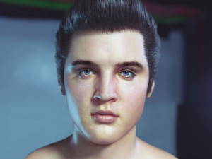 Elvis presley head 3D-Modell