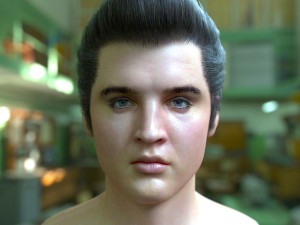 Elvis presley head 3D-Modell