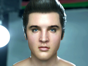 Elvis presley head 3D-Modell