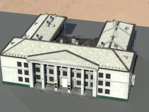 Старое здание архитектуры 3D Модель