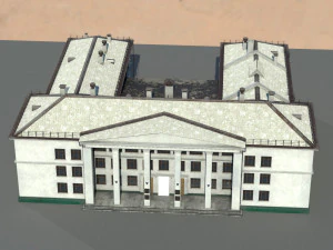 Старое здание архитектуры 3D Модель
