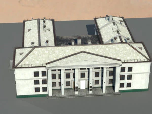Старое здание архитектуры 3D Модель