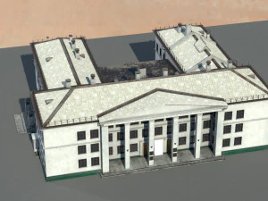 Старое здание архитектуры 3D Модель