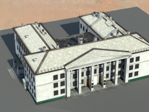 Old architecture building 3D 模型