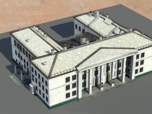 Old architecture building 3D 模型