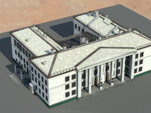 Старое здание архитектуры 3D Модель