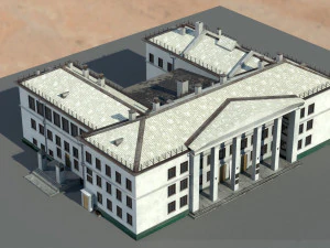 Старое здание архитектуры 3D Модель