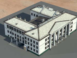 Old architecture building 3D 模型