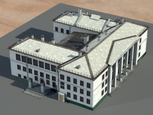 Old architecture building 3D 模型