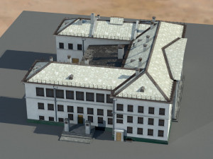 Old architecture building 3D 模型