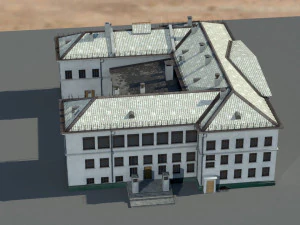 Старое здание архитектуры 3D Модель