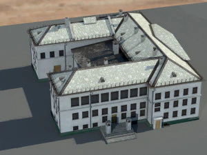 Старое здание архитектуры 3D Модель