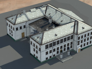 Old architecture building 3D 模型